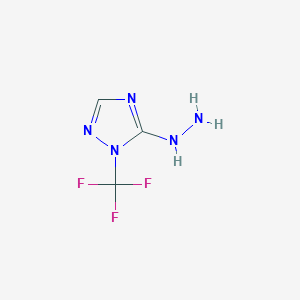 [2-(Trifluoromethyl)-1,2,4-triazol-3-yl]hydrazine