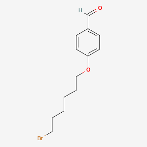 molecular formula C13H17BrO2 B8085300 4-(6-Bromohexyloxy)benzaldehyde 
