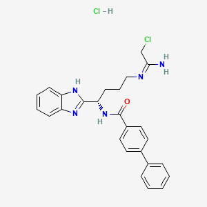 molecular formula C26H27Cl2N5O B8085324 BB-Cl-Amidine (hydrochloride) 