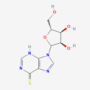 molecular formula C10H12N4O4S B8085357 9-[(3R,4S,5R)-3,4-dihydroxy-5-(hydroxymethyl)oxolan-2-yl]-3H-purine-6-thione 