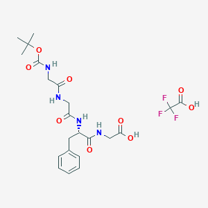 molecular formula C22H29F3N4O9 B8085384 Boc-Gly-Gly-Phe-Gly-OH (TFA) 