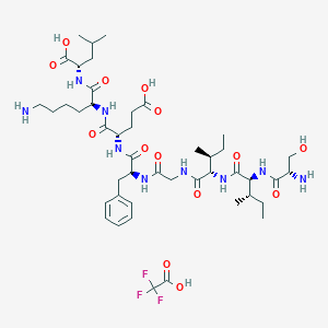 molecular formula C45H72F3N9O14 B8085397 OVA G4 peptide (TFA) 