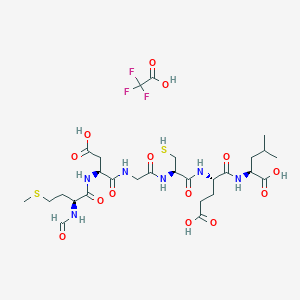 molecular formula C28H43F3N6O14S2 B8085423 Foxy-5 (TFA) 