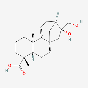 molecular formula C20H30O4 B8085435 ent-16beta,17-Dihydroxy-9(11)-kauren-19-oic acid CAS No. 55483-24-4