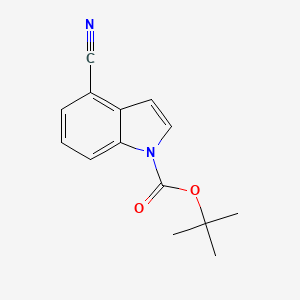 molecular formula C14H14N2O2 B8085444 Tert-butyl 4-cyanoindole-1-carboxylate 