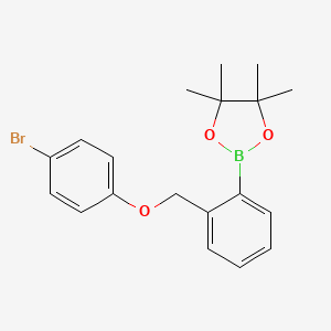 2-(2-((4-Bromophenoxy)methyl)phenyl)-4,4,5,5-tetramethyl-1,3,2-dioxaborolane