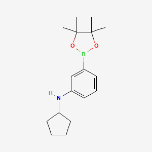 N-cyclopentyl-3-(4,4,5,5-tetramethyl-1,3,2-dioxaborolan-2-yl)aniline