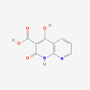 molecular formula C9H6N2O4 B8085680 4-Hydroxy-2-oxo-1,2-dihydro-1,8-naphthyridine-3-carboxylic acid 