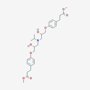 Benzenepropanoic acid, 4,4'-[[(1-methylethyl)imino]bis[(2-hydroxy-3,1-propanediyl)oxy]]bis-, dimethyl ester