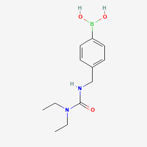 molecular formula C12H19BN2O3 B8085940 (4-((3,3-Diethylureido)methyl)phenyl)boronic acid 