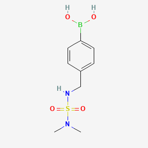 molecular formula C9H15BN2O4S B8085975 (4-(((N,N-dimethylsulfamoyl)amino)methyl)phenyl)boronic acid 