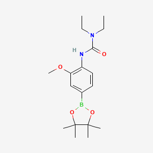 1,1-Diethyl-3-(2-methoxy-4-(4,4,5,5-tetramethyl-1,3,2-dioxaborolan-2-yl)phenyl)urea