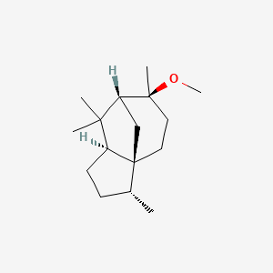 molecular formula C16H28O B8086005 1H-3a,7-Methanoazulene, octahydro-6-methoxy-3,6,8,8-tetramethyl-, (3R,3aS,6S,7R,8aS)- 