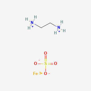 molecular formula C2H10FeN2O4S+3 B8086035 2-Azaniumylethylazanium;iron(3+);sulfate 
