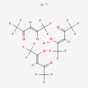 molecular formula C15H3Al2F18O6+3 B8086121 dialuminum;(Z)-1,1,1,5,5,5-hexafluoro-4-oxopent-2-en-2-olate 
