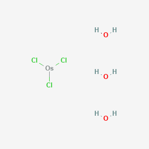molecular formula Cl3H6O3Os B8086135 Osmium trichloride trihydrate 