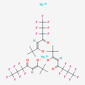 molecular formula C30H30F21O6Yb2+3 B8086143 (Z)-6,6,7,7,8,8,8-heptafluoro-2,2-dimethyl-5-oxooct-3-en-3-olate;ytterbium(3+) 