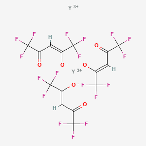 molecular formula C15H3F18O6Y2+3 B8086147 (Z)-1,1,1,5,5,5-hexafluoro-4-oxopent-2-en-2-olate;yttrium(3+) 