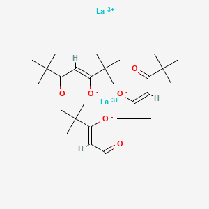 molecular formula C33H57La2O6+3 B8086154 lanthanum(3+);(Z)-2,2,6,6-tetramethyl-5-oxohept-3-en-3-olate 