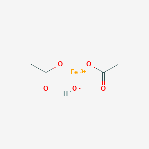 molecular formula C4H7FeO5 B8086162 Ferrum aceticum 