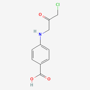 molecular formula C10H10ClNO3 B8086206 Benzoic acid, 4-[(2-chloroacetyl)methylamino]- 