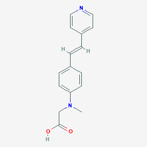{Methyl-4-[2-(4-pyridinyl)vinyl]anilino}acetic acid