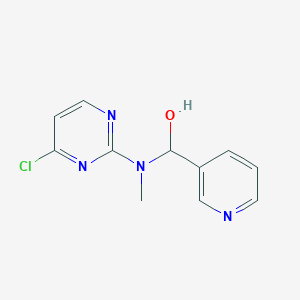 molecular formula C11H11ClN4O B8086430 [(4-Chloro-2-pyrimidinyl)(methyl)amino](3-pyridinyl)methanol 
