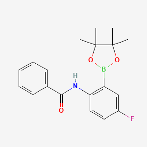 N-(4-fluoro-2-(4,4,5,5-tetramethyl-1,3,2-dioxaborolan-2-yl)phenyl)benzamide