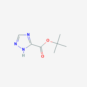 molecular formula C7H11N3O2 B8086468 tert-butyl 1H-1,2,4-triazole-3-carboxylate CAS No. 2151429-71-7