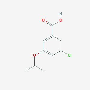 molecular formula C10H11ClO3 B8086499 3-Chloro-5-isopropoxybenzoic Acid 