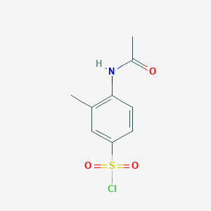 molecular formula C9H10ClNO3S B080865 4-乙酰氨基-3-甲基苯基-1-磺酰氯 CAS No. 14988-21-7