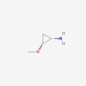 molecular formula C4H9NO B8086525 (1S,2R)-2-Methoxycyclopropan-1-amine 