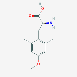 molecular formula C12H17NO3 B8086569 (2S)-2-amino-3-(4-methoxy-2,6-dimethylphenyl)propanoic acid 