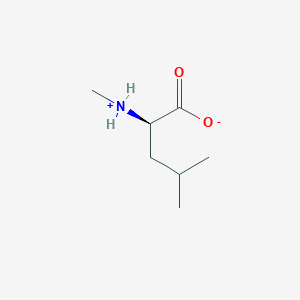 (2R)-4-methyl-2-(methylazaniumyl)pentanoate