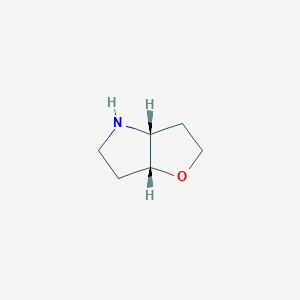 molecular formula C6H11NO B8086604 (3aR,6aR)-Hexahydro-2H-furo[3,2-b]pyrrole 