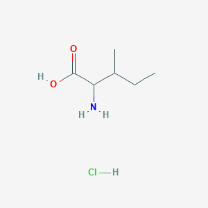 molecular formula C6H14ClNO2 B8086676 2-Amino-3-methylpentanoic acid hydrochloride 
