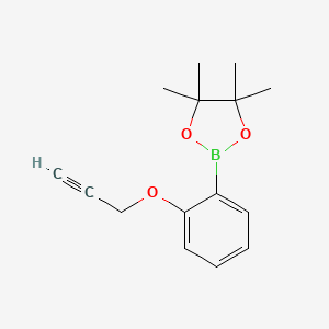 4,4,5,5-Tetramethyl-2-(2-prop-2-ynoxyphenyl)-1,3,2-dioxaborolane