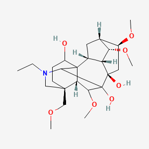 (2R,3R,4S,5R,6S,8R,13S,16S,17R,18S)-11-ethyl-4,6,18-trimethoxy-13-(methoxymethyl)-11-azahexacyclo[7.7.2.12,5.01,10.03,8.013,17]nonadecane-8,9,16-triol