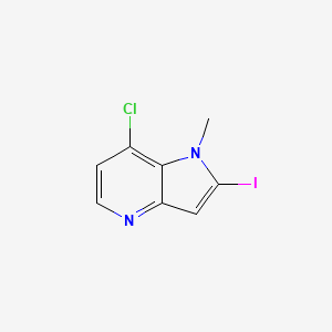 7-Chloro-2-iodo-1-methyl-1H-pyrrolo[3,2-b]pyridine