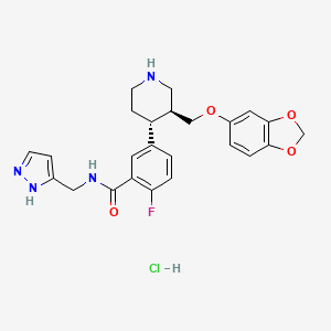 molecular formula C24H26ClFN4O4 B8087015 CCG258208 (hydrochloride) 