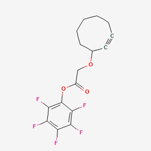 molecular formula C16H13F5O3 B8087067 Perfluorophenyl 2-(cyclooct-2-ynyloxy)acetate 