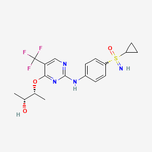 molecular formula C18H21F3N4O3S B8087102 Roniciclib (Synonyms: BAY 1000394) 