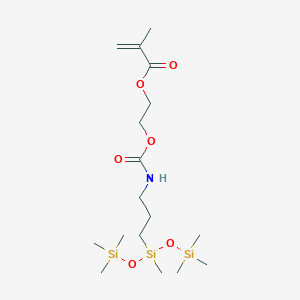 molecular formula C17H37NO6Si3 B8087201 2-[3-[Methyl-bis(trimethylsilyloxy)silyl]propylcarbamoyloxy]ethyl 2-methylprop-2-enoate 