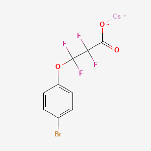 molecular formula C9H4BrCsF4O3 B8087233 Cesium;3-(4-bromophenoxy)-2,2,3,3-tetrafluoropropanoate 