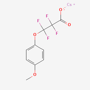 molecular formula C10H7CsF4O4 B8087244 Cesium;2,2,3,3-tetrafluoro-3-(4-methoxyphenoxy)propanoate 