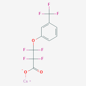 molecular formula C10H4CsF7O3 B8087252 Cesium;2,2,3,3-tetrafluoro-3-[3-(trifluoromethyl)phenoxy]propanoate 