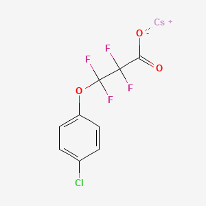 molecular formula C9H4ClCsF4O3 B8087259 4-Chlorphenoxytetrafluoropropionic acid Cs salt 