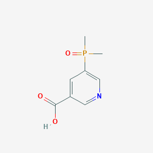 molecular formula C8H10NO3P B8087276 5-(二甲基磷酰基)烟酸 