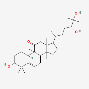 molecular formula C30H50O4 B8087307 (9beta,10alpha)-3beta,24,25-Trihydroxy-9-methyl-19-norlanost-5-en-11-one 