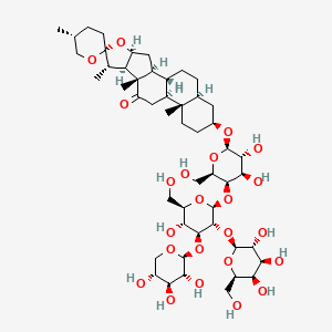 molecular formula C50H80O23 B8087325 陆地皂苷D 